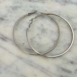 Large hoop earrings